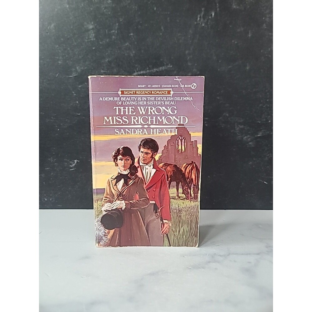 The Wrong Miss Richmond By Sandra Heath Paperback